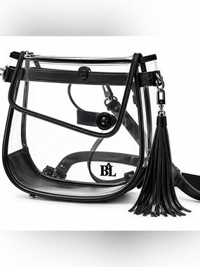 Purseption The Krista Clear Bag B+L Stadium Approved Crossbody/backpack Purse